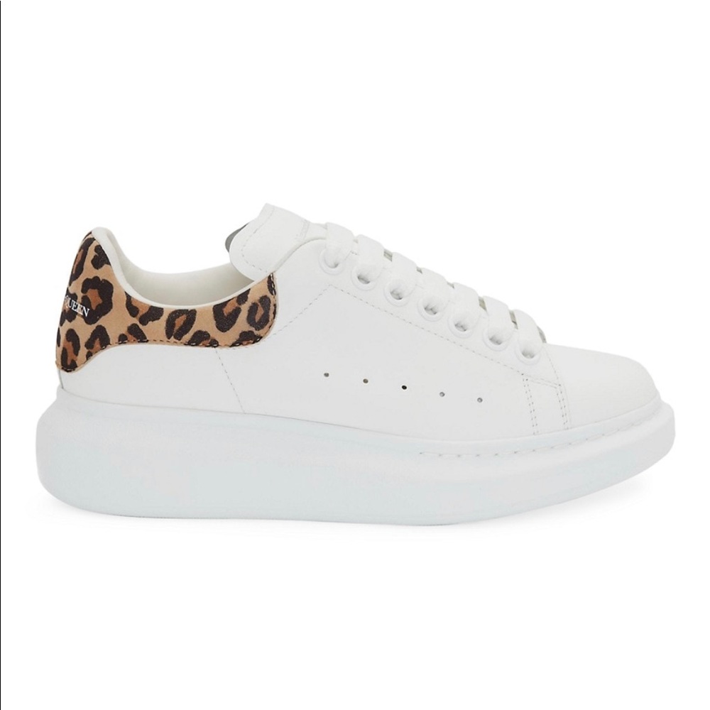 NIB Alexander McQueen Women's Leather Platform Sneakers